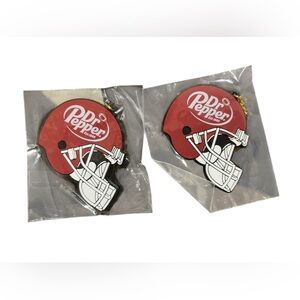 Dr. Pepper football head keychain. Limited edition.